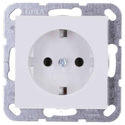 Gira 418803 SCHUKO-Steckdose System 55 Reinweiss glänzend, 10er-Set
