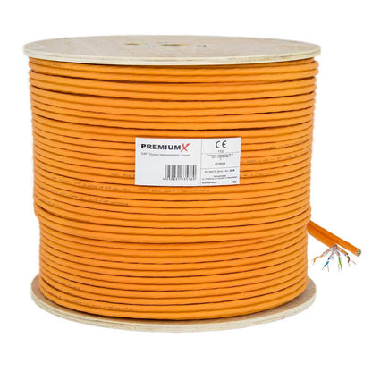 Premium X CAT 7 Netzwerkkabel 100 m Duplex Verlegekabel S/FTP Kupfer