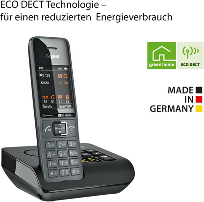 Gigaset Comfort 520A Duo DECT Telefon Set - Titan-Schwarz