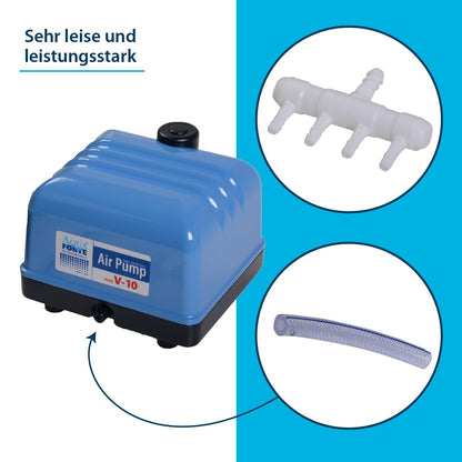 AquaForte Hi-Flow V-60 Luftpumpe für Teiche – Leistungsstark