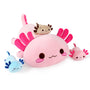 shownicer Axolotl Plüschtier, Kuscheltier Mama mit 3 Babys, 50 cm, weiche Stofftiere in verschiedenen Farben