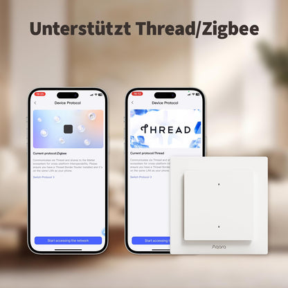 Aqara Lichtschalter H2 EU – Smarter Wandschalter mit Thread und Zigbee