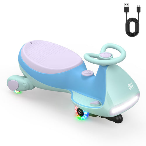 FanttikRide N7 Pro Kinder Elektroauto mit Pedal - Gletscherblau. Gletscherblaues Elektroauto mit Pedal für Kinder zur Fortbewegung.
