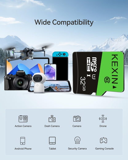 KEXIN Micro SD Karte 32GB 5er Pack, UHS-I U1 Class 10 mit SD-Adapter