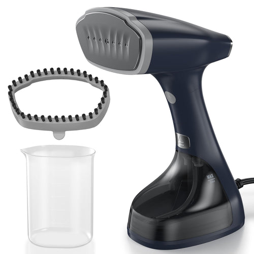 BEAUTURAL Dampfglätter Steamer, 1800 W, 260 ml Tank, dunkelblau – Handdampfbügler für Kleidung