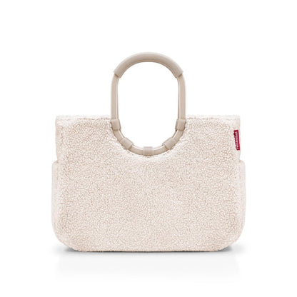 reisenthel loopshopper L teddy sand – Shopper aus recyceltem PET mit rundem Griff und Aluminiumrahmen