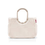 reisenthel loopshopper L teddy sand – Shopper aus recyceltem PET mit rundem Griff und Aluminiumrahmen