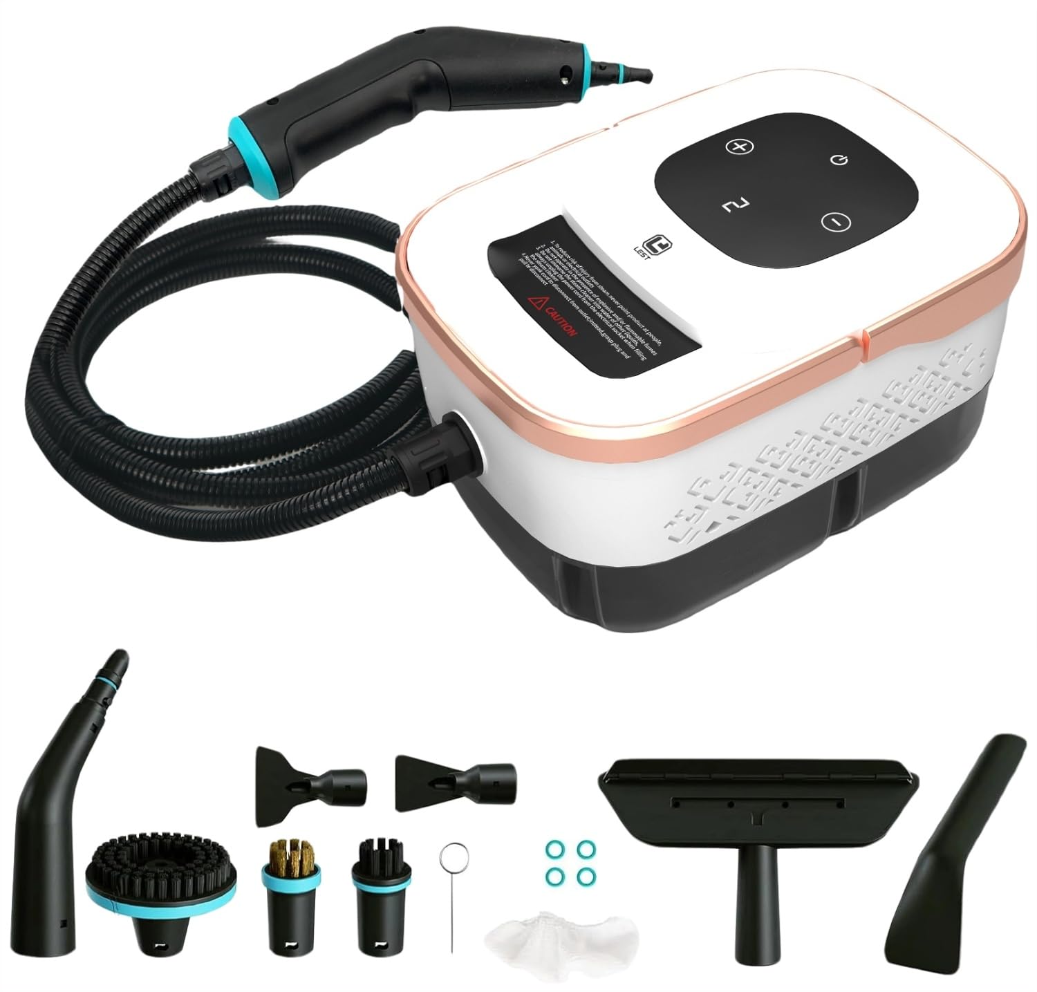 Tsebugap LEST-C2 Handdampfreiniger 1500 W, 4 Bar, 1250 ml – Handgerät mit 14-teiligem Zubehör