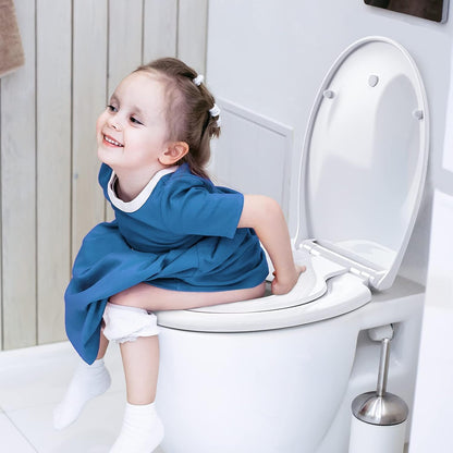 STOREMIC WC Deckel mit Absenkautomatik und Kindersitz, O-Form, weiss