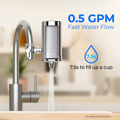 Waterdrop WD-FF-03A Ersatzfilter für Wasserhahn-Filtersystem, 3er-Pack