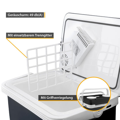 TZS First Austria Thermoelektrische Kühlbox 32L 12V/230V Schwarz