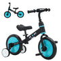 UBRAVOO Fit 'n Joy 4-in-1 Laufrad mit Pedalen und Stützrädern, Blau, 28-cm-EVA-Reifen