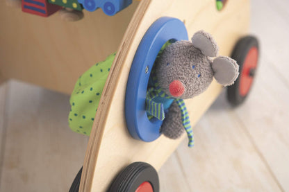 HABA Entdeckerwagen 902 – Lauflernwagen Holz Multicolor