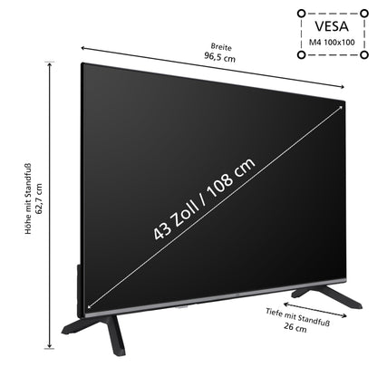 JVC LT-43VF7555 LED Smart TV Full HD HDR - 43 Zoll