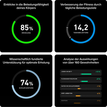 WHOOP 5.0 Peak – Gesundheits-Tracker mit 12-monatiger Mitgliedschaft