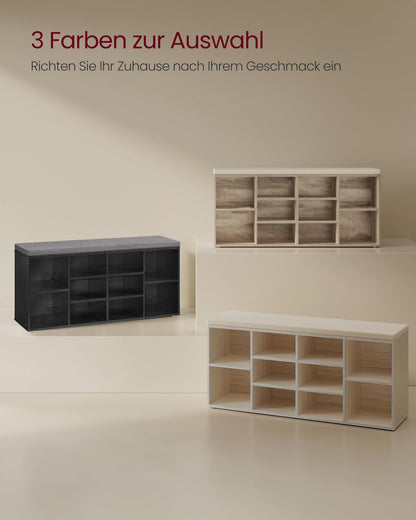 VASAGLE LHS010K02 Schuhregal Sitzbank – Kamelbraun