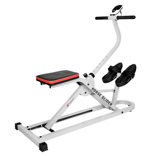 Christopeit Sport Horse Glider – Ganzkörper-Heimtrainer mit Heben & Senken. Simuliert Reitbewegungen für Kraft- & Ausdauertraining.