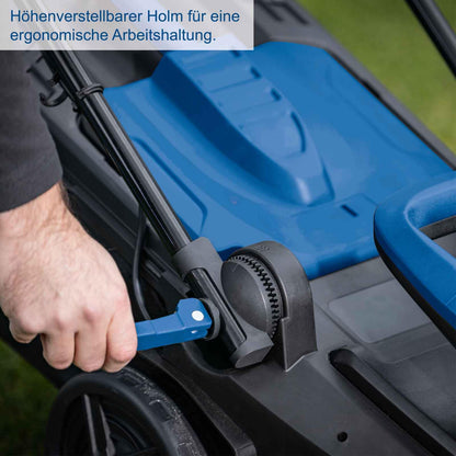 Scheppach Akku-Rasenmäher BC-MP380-X, 38 cm Schnittbreite, 45 L