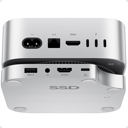 PULWTOP Mac mini M4 Pro Dock - 4TB SSD Gehäuse USB C Hub
