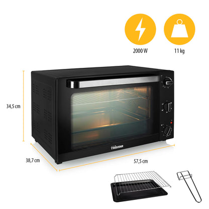 Tristar OV-3640 Umluft-Backofen – 60 L mit Grillfunktion