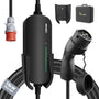 Morec Mobile Wallbox 11 kW Typ 2 Ladekabel mit CEE-Stecker, 6 m, tragbare Ladestation für Elektrofahrzeuge