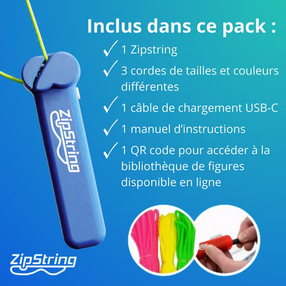 Pioupiou et Merveilles Zipstring Schwebe-Seil Spielzeug mit 3 Seilen