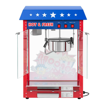 Royal Catering Popcornmaschine Retro-USA-Design - 1600W