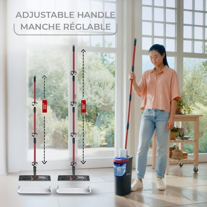 Vileda H2prO Wischmopp- und Eimer-Set mit Mikrofaser-Wischkopf
