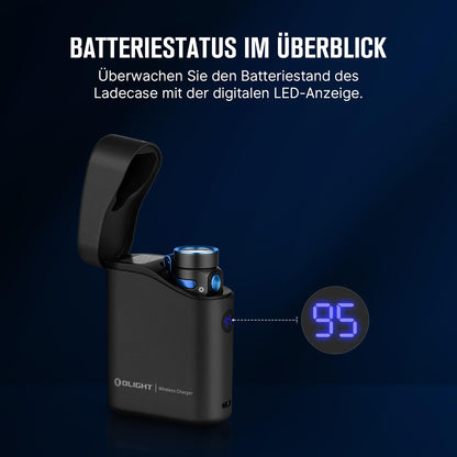 OLIGHT Baton 4 Kit Mini LED Taschenlampe mit Ladecase, 1300 Lumen