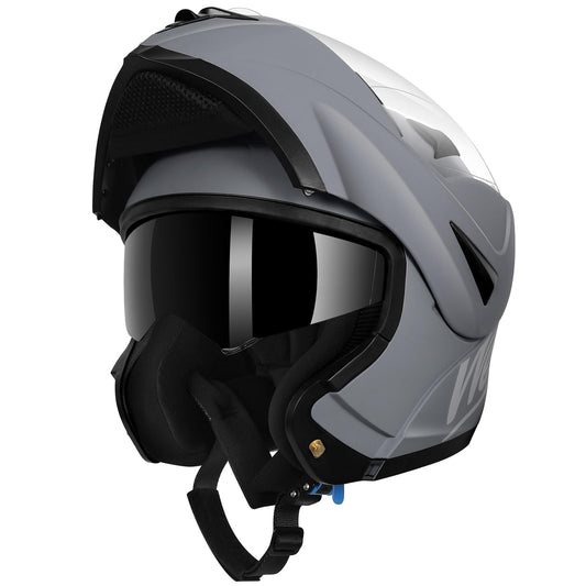 Westt Klapphelm Motorradhelm - ECE-R 22.06, Sonnenblende & Visier, schützt Motorradfahrer zuverlässig im Straßenverkehr.