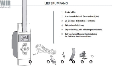 eWickler Comfort eW820 Elektrischer Gurtwickler - Weiss