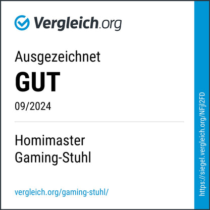 Homimaster Gaming & Bürostuhl Ergonomisch - Verstellbar