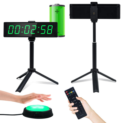YZ Intervall-Timer mit Stoppuhr, LED-Wanduhr und Fernbedienung, grosse LED-Ziffern