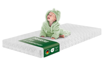 DREAMSTAR Ergo Kids Junior Baby- und Kindermatratze 70 x 140 cm mit abnehmbarem Bezug
