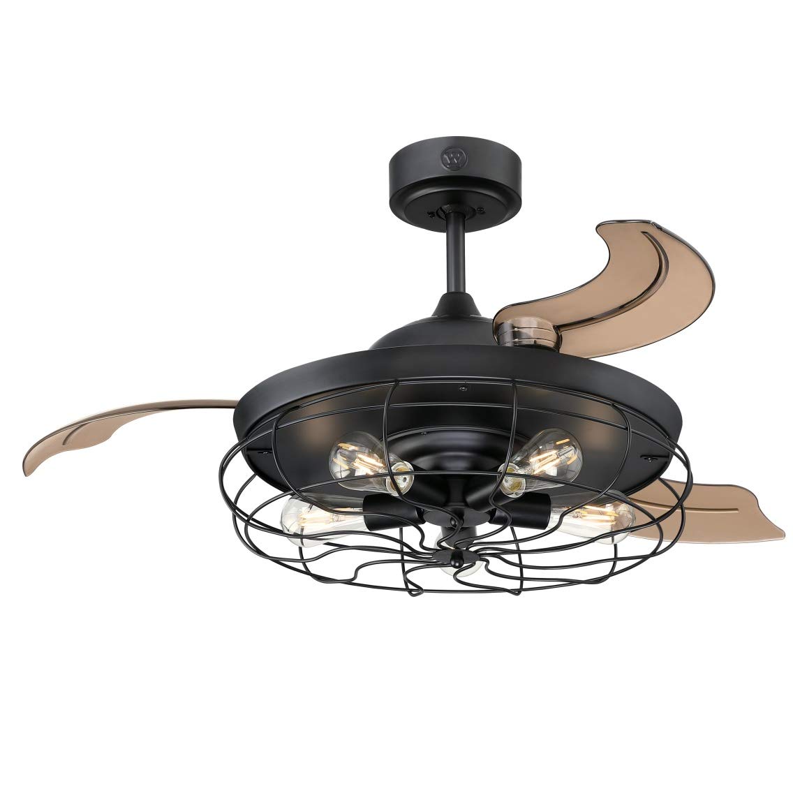 Westinghouse Dunlin 73001 LED-Deckenventilator – Mattschwarz 105cm. Optimiert die Luftzirkulation und sorgt für Raumbeleuchtung.
