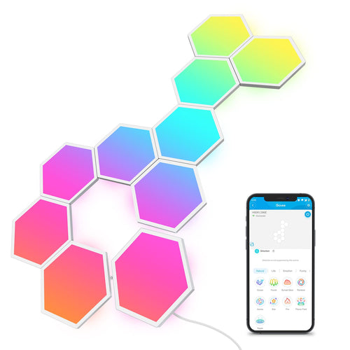 Govee LED Hexagon Panels Smart Gaming Wandleuchte - 10er Set