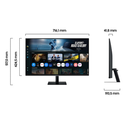 Samsung M70F 32 Zoll 4K Smart AI Monitor - LS32FM700UUXEN