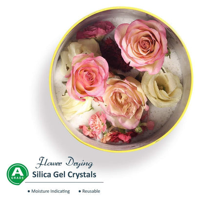 wisedry Silicagel zum Trocknen von Blumen, 2,2 kg, wiederverwendbar