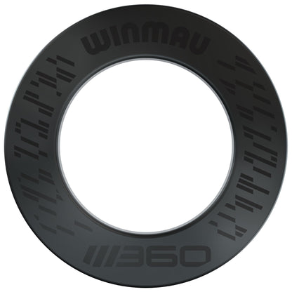 WINMAU Blade 360 Dart Surround, schwarzer Schutzring aus Polyurethan als Wandschutz