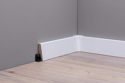 Leiste24 Sockelleisten All Inclusive Paket - 52m 60mm Weiss