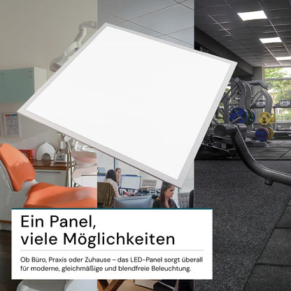 ENOVALITE LED Panel 62x62cm Deckenleuchte – 36W 4000K
