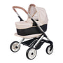 Smoby Maxi-Cosi 3-in-1 Puppenwagen mit Tragekorb und Buggy, Metallrahmen und Stauraumkorb