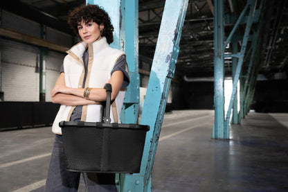 reisenthel carrybag frame mesh black Einkaufskorb mit Innentasche