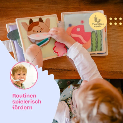 Jolly Designs Mini Quiet Book Magischer Vogel, Montessori Filzbuch