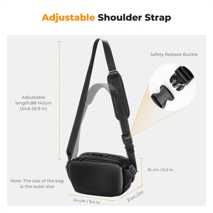 K&F Concept Kameratasche Klein S, Fototasche für DSLR/SLR, Schwarz