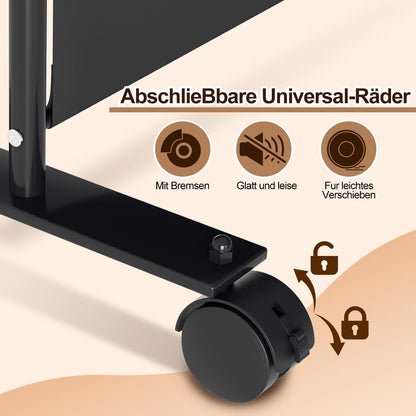 Vigevee Paravent Raumteiler klappbar 5-teilig Anthrazit