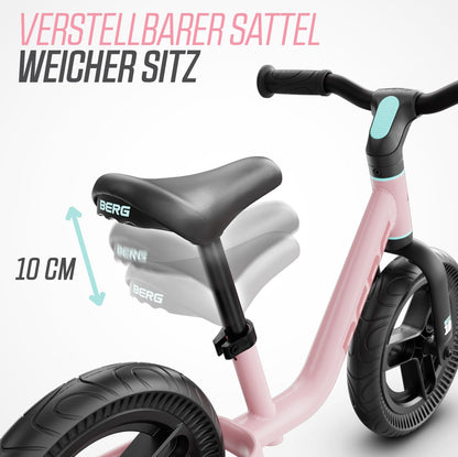 BERG MOOV 10 Zoll Laufrad ab 2 Jahre, höhenverstellbar, Rosa