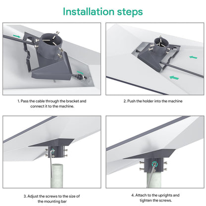 XLTTYWL Starlink Gen 3 Rohradapter, Mastmontage-Set aus Aluminium