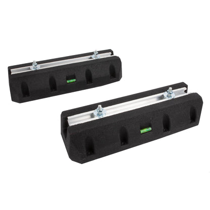 Cherbowing Bodenkonsole Dämpfungssockel Klima-/Wärmepumpe 450mm Schwarz