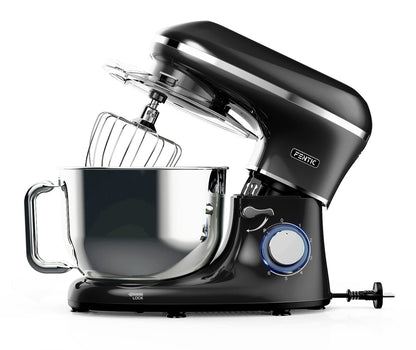 Fentic Küchenmaschine 2000W Edelstahl 6.2L Knetmaschine – Schwarz